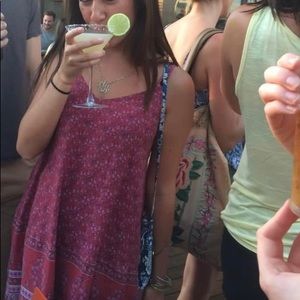 Red Paisley Floral Sundress